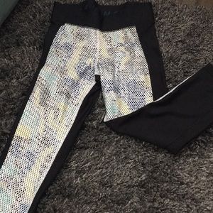 Womans Under Armour Capris with fun print.  NWOT